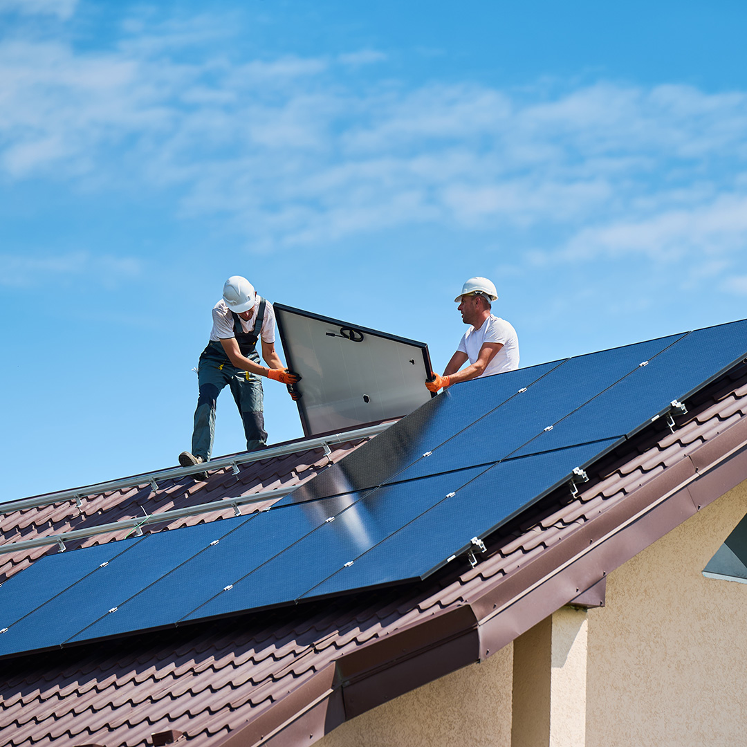 Solaranlage auf dem Institutsdach