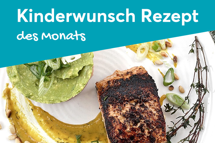 Lachs küsst Avocado-Lachs-Tarte und Orangen-Dill-Senfsauce