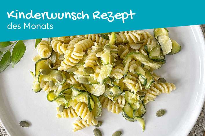 Pasta Fussili mit Zucchini Pesto